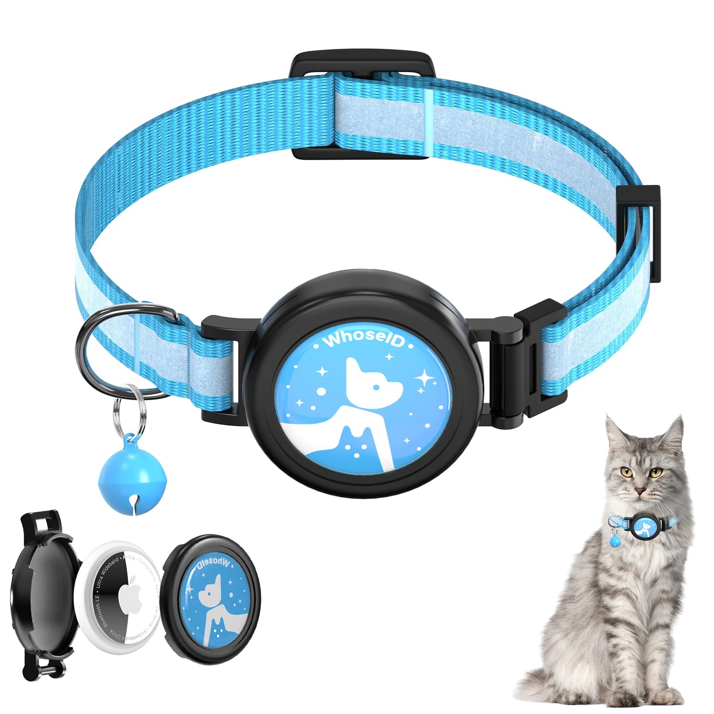 AirTag Cat Collar with Bell