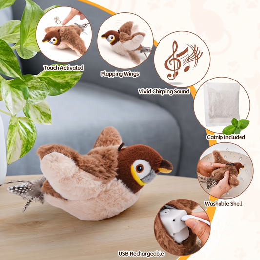 Flutter Prey Interactive Bird Toy